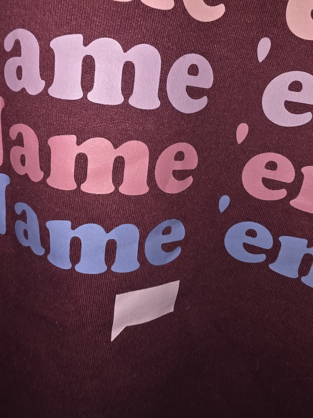 Bravo Burgundy "Name 'em" Graphic Crewneck Sweatshirt - Picture 3 of 3